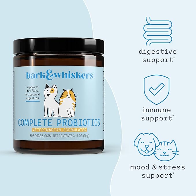 Dr. Mercola, Complete Probiotics, for Cats and Dogs, 3.17 oz (90 g), Supports Immune Function, Digestive Support, Non GMO, Soy Free, Gluten Free-PawvioPets