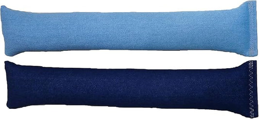 15" Catnip Cat Kicker Toys/Kitty Kick Sticks/Cat-Nip Kick Sticks (Light Denim and Dark Denim) (Kickers Filled with 1 oz Premium Canadian Catnip)-PawvioPets