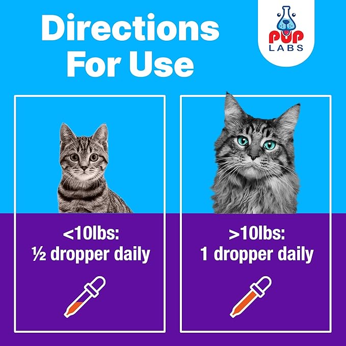Freedom Joint Drops for Cats with Hyaluronic Acid, MSM, Glucosamine, & Chondroitin, All Natural Cat Joint Supplement for Mobility, Powerful Glucosamine for Cats, Cat Pain Relief, 30ml Dropper-PawvioPets