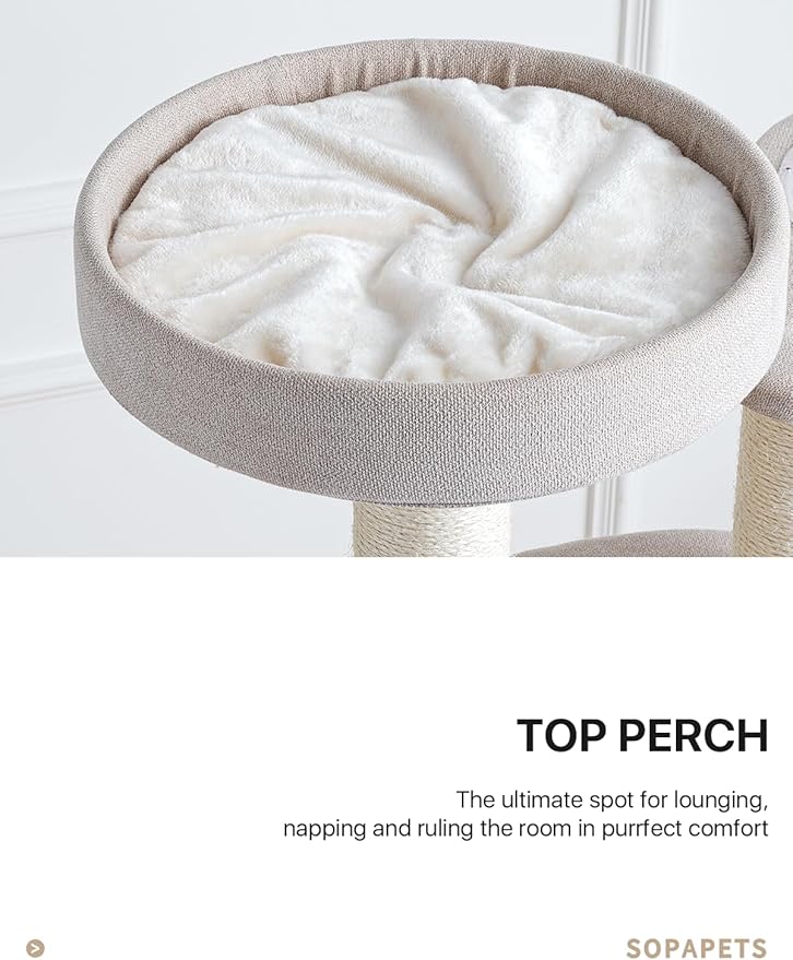 Extra Large Cat Tree for Maine Coon,65 Inches Tall Cat Tree Tower for Indoor Cats Large Adult 20 lbs,XXL Heavy Duty Luxury Sturdy Cat House with Big Hammock,Sisal Scratching Post,Condo-PawvioPets