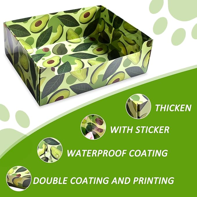 CONLI 30 PCS Disposable Litter Boxes for Cats, Foldable Waterproof Kitten Litter Box Low Entry, Portable Litter Box for Cats Small Pets Animals Travel Needs-PawvioPets