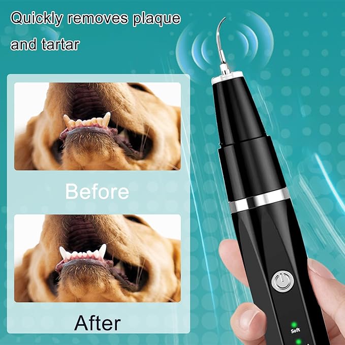 Dog Plaque Tartar Remover Pet Ultrasonic Cleaner Cat Tooth Cleaning for Cat Dog Dental Care-PawvioPets