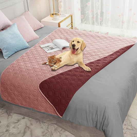 Ameritex Waterproof Dog Bed Cover Pet Blanket for Furniture Bed Couch Sofa Reversible-PawvioPets