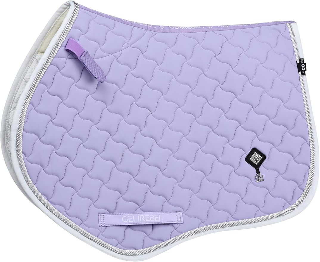 Close Contact Non-Slip Design Horse Riding Pad Moisture-Wicking Shock Absorbing English Saddle Pad for Horses-PawvioPets