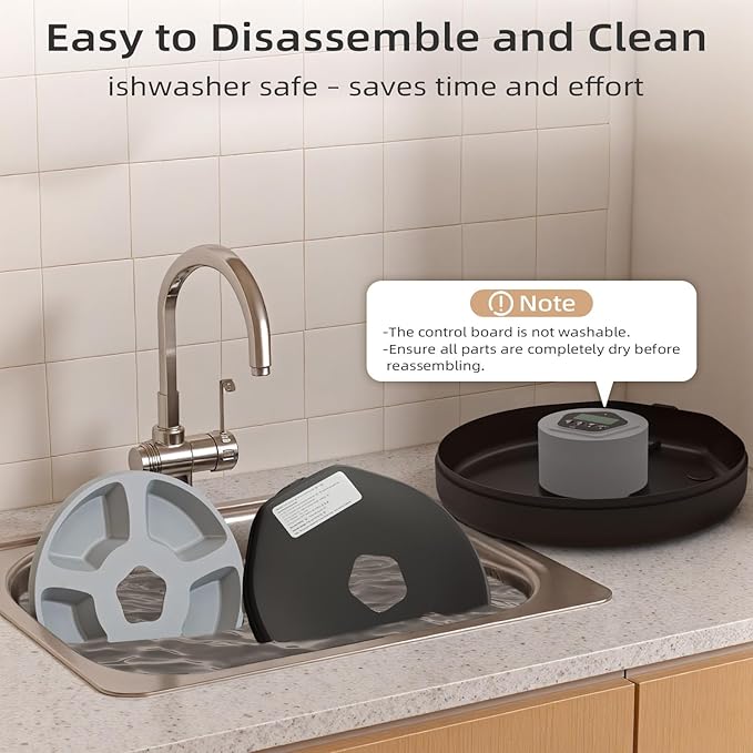 Automatic Pet Feeder for Wet & Dry Food, 5-Meal Timer Dispenser with 2 Ice Packs, Programmable Smart Feeder for Cats/Dogs – Keep Food Fresh Longer (Pet Feeder with 2 Ice Cube Tray)-PawvioPets