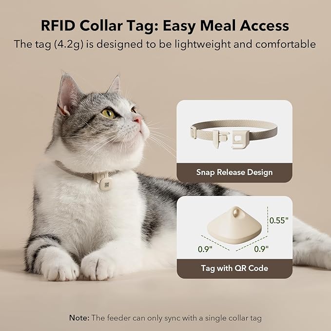 Bundle of PETLIBRO Upgraded RFID Automatic Cat Feeder, 2 Packs 5G Wi-Fi Automatic Pet Feeder, 3L Auto Cat Feeder App Control with Light Collar Tag + PETLIBRO 6 Packs Pet Food Desiccant Bag-PawvioPets