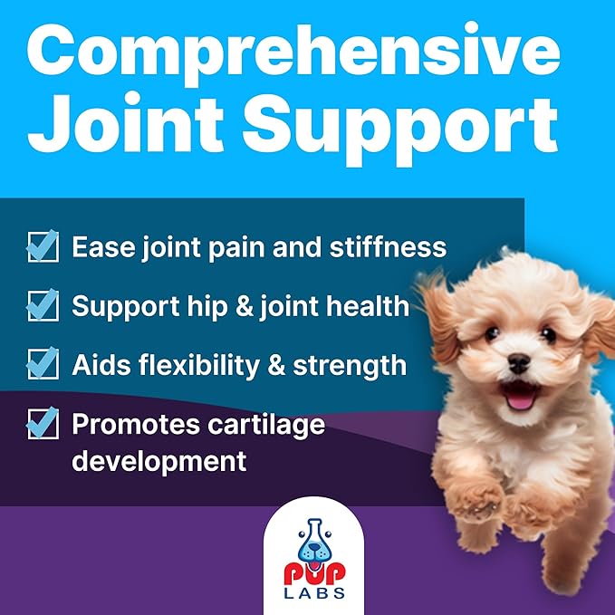 Freedom Joint Drops for Dogs with Hyaluronic Acid, MSM, Glucosamine, & Chondroitin, All Natural Liquid Joint Supplement for Dogs for Pain Relief, Mobility and Hip Support, 30 ml Dropper-PawvioPets