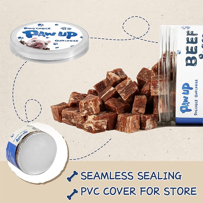 Dog Treats Training Rewards, Beef Cod Cubes, 1% Taurine Added, 12.5 oz, Rawhide Free, Grain Free, Low Fat Dog Training Rewards and Snacks, No Additives-PawvioPets