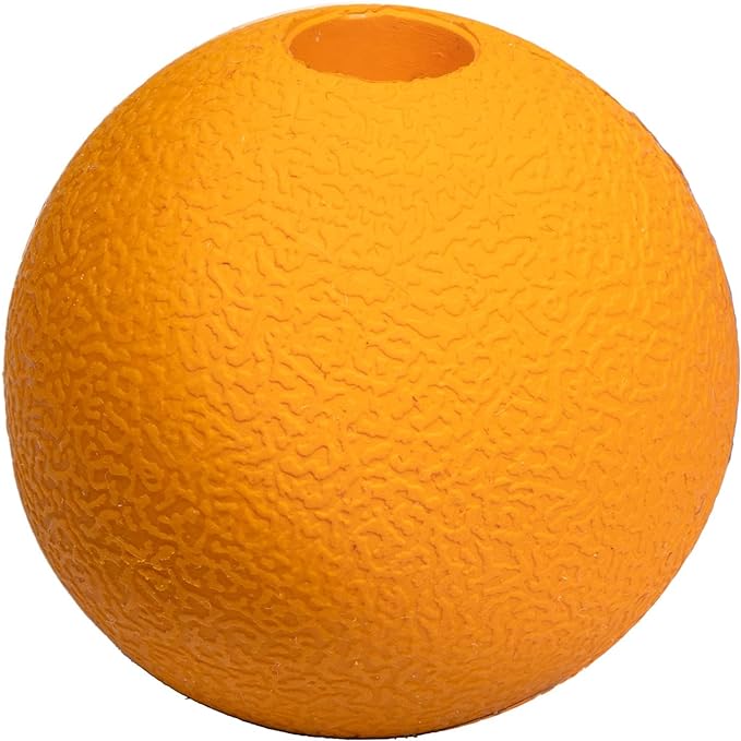 Amazon Basics Dog Toys, Interactive Fetch Rubber Balls, (Pack of 3), 2.5 inch, Blue, Orange-PawvioPets