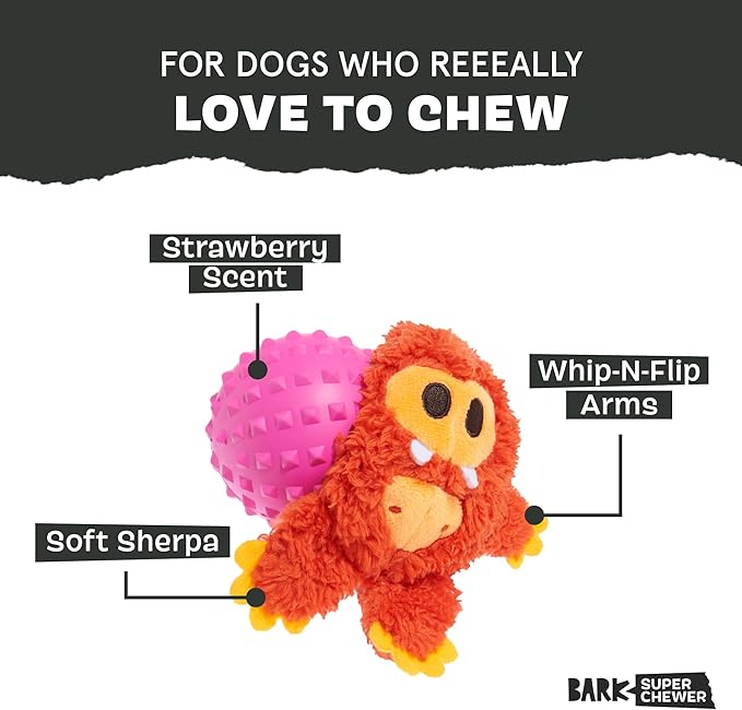 Barkbox Betty Bigfoot Dog Toy for Medium to Large Aggressive Chewers, Durable with Hidden Surprise Toy Inside for Extended Playtime-PawvioPets