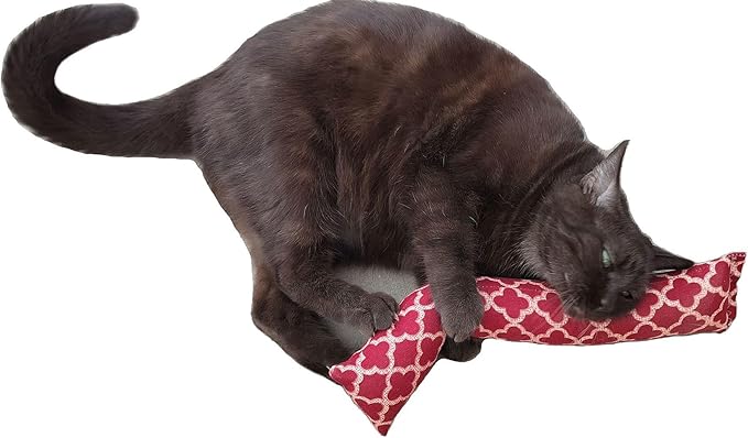 15" Catnip Cat Kicker Toys/Kitty Kick Sticks/Cat-Nip Kick Sticks (Rose Red) (Kickers Filled with 1 oz Premium Canadian Catnip)-PawvioPets