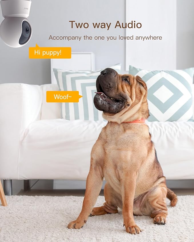 ARENTI 5G Security Camera Indoor, 4MP Pet Camera with Speaker for Dog/Cat, Baby Monitor with Phone App, Dual-Band WiFi, Auto Tracking, Super Night Vision, 2-Way Talk, Cloud & SD Card Storage-PawvioPets