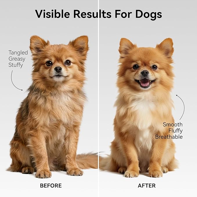 aumuca Undercoat Rake for Cats & Small/Medium Dogs – Deshedding Brush & Dematting Comb for Double-Coated Pets with Long or Short Hair, Matted Fur – Grooming Tool for Kitten, Puppy, Rabbit and Horse-PawvioPets