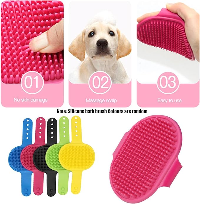 Adjustable Multifunctional Anti-Bite Shower net Bag，Cat Grooming Mesh Bag, Cat Bathing Bag，Cat Bath Brush and Cat Nail Clipper-PawvioPets