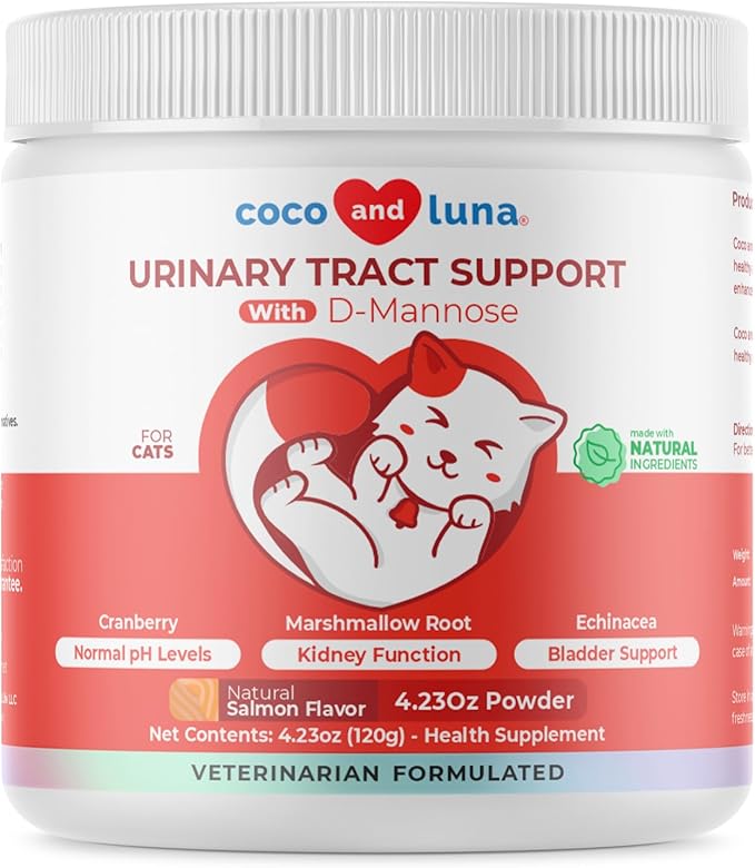 Cranberry for Cats - Incontinence Support, Urinary Tract Support, Cat UTI, Bladder Support, 120g Powder-PawvioPets