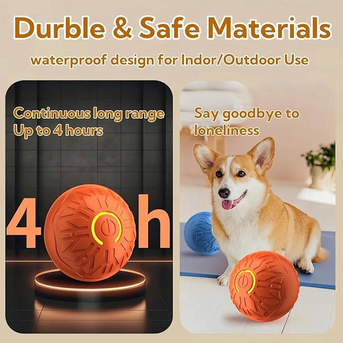 2 Pcs Interactive Dog Toys Dog Ball 2025 New Vibrating Dogs Balls Pet Bounce Bal Smart Jumping Ball-PawvioPets