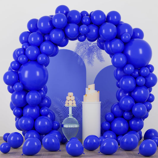 90pack Royal Blue Balloons Different Size 18/12/10/5 Inch Blue Balloon Garland Arch Kit for Graduation, Wedding, Birthday, New Year, Baby Shower, Baseball, Nautical Party Decorations