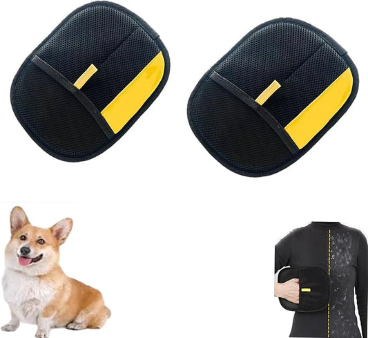 Fursweep Gloves Pet Hair Remover, Kivori Pet Grooming Glove, Pet Hair Remover Electrostatic Gloves, Furmingle Double Sided Cat Grooming Glove, Reusable Cat & Dog Hair Remover, for Couch, Carpet-PawvioPets