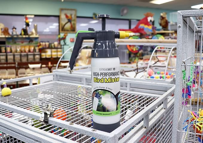 EXTREMEMIST High-Performance Bird Sprayer | Ultrafine Avian Pump Mister | Handheld Pet Bird Bath Mister | Adjustable Nozzle | Bird Cage Cleaner | Perfect for Macaws, Cockatiels, Parrots & More - 20oz-PawvioPets
