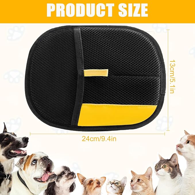 2025 Pet Hair Removal Glove for Cats & Dogs,3pcs Electrostatic Pet Hair Remover,Efficient Grooming Gloves for Pet Hair,Reusable Cat & Dog Hair Remover for Furniture,Couch,Curtain,Carpet-PawvioPets