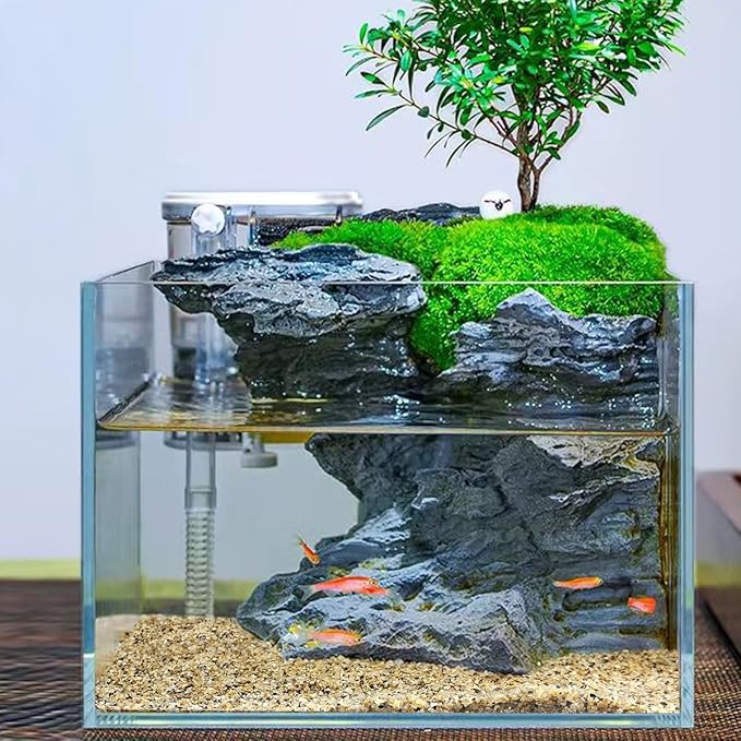 10lbs Aquarium Gravel, 1/16"(0.6-1.2mm) Natural River Rocks Succulent Cactus Pea Gravel for Plants, Fish Tank, Decorative Pebbles for Gardening, Flower Pots, Vase Fillers, Landscaping-PawvioPets