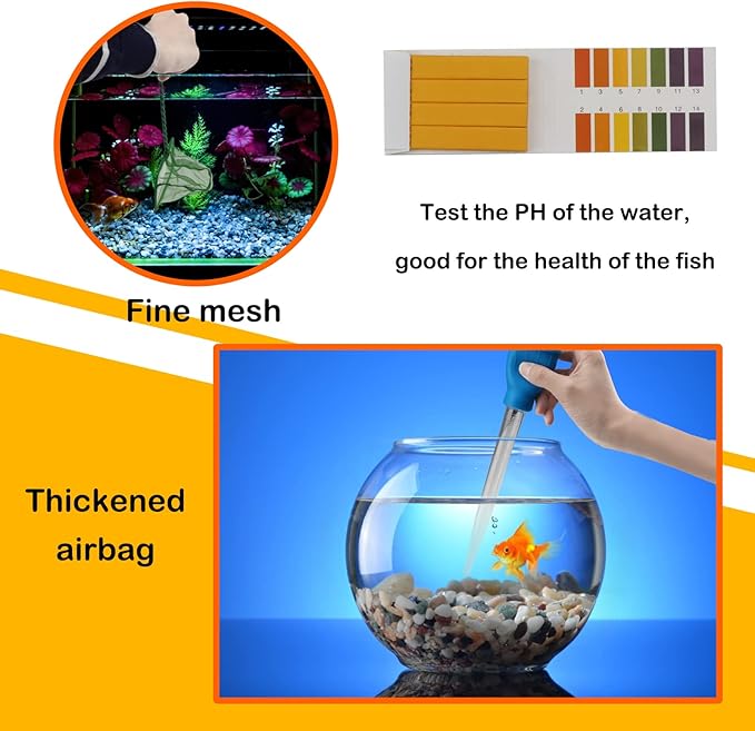 Fish Tank Cleaning Tools, 8 in 1 Aquarium Feeder Tools Kit, Aquarium Plants Cleaner, Stainless Steel Feeding-PawvioPets