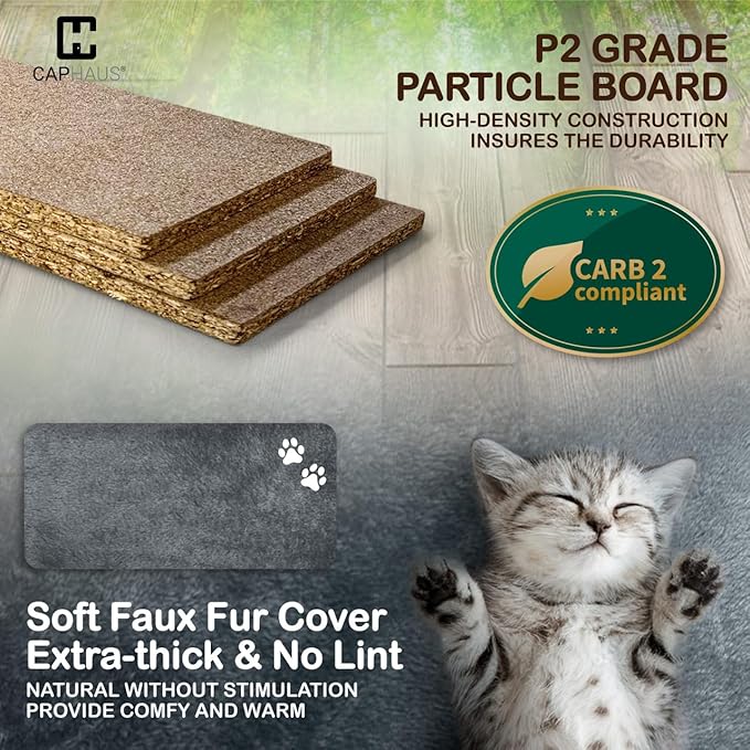 Extra Large 80-Inch Tall Cat Tree w/Widened Perch for Large Cats, Big Cat Tower Indoor, Modern Multi-Level Activity Tower with Scratching Posts, Condos, Baskets, Hammock, Scratching Ramps-PawvioPets