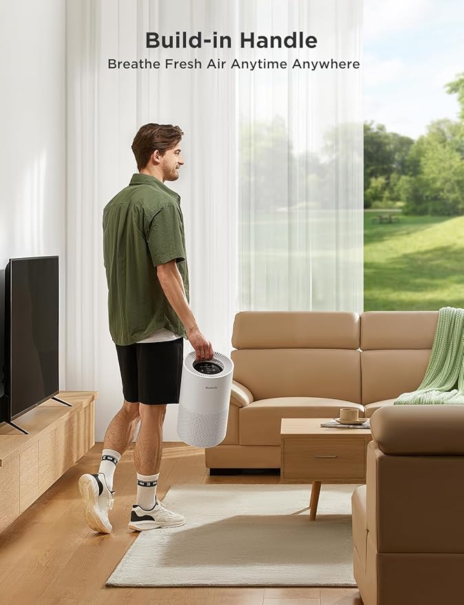 GoveeLife Air Purifiers for Home, Smart Air Purifier for Large Rooms with App & Alexa Control, Detachable Pre-filter, Covers up to 1162ft², Sleep Mode for Pet Hair, Pollen, Dust and Smoke-PawvioPets