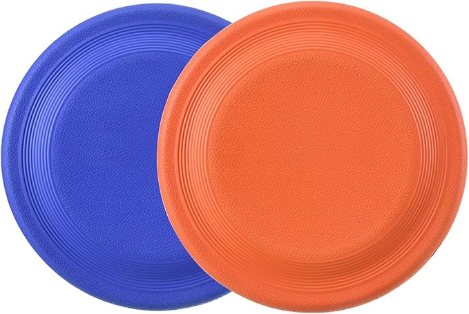 Dog Flying Disc (2 Pack) - Durable Rubber Flying Disc Dog Toy - 9.25" Indestructible Rubber Dog Flying Disc - Puncture Resistant & Bite Resistant Extremely - for Medium Large Dogs-PawvioPets