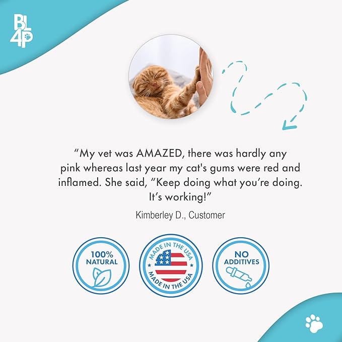 Cat Dental Supplement for Bad Breath, Tartar & Gum Support – Natural Oral Tablets for Fresh Breath, Teeth & Gum Wellness and Plaque Control – Odorless & Tasteless – 400 Easy-to-Give Pills-PawvioPets