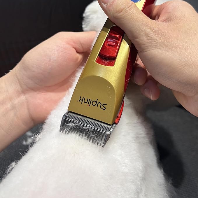 Dog Clippers for Grooming for Thick Heavy Coats/2-Speed Low Noise Rechargeable Cordless Pet Shaver with Stainless Steel 4 Blade for Dogs Pets and Animals-PawvioPets