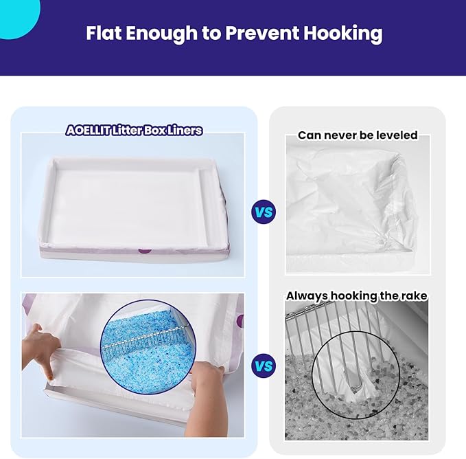 36 Count Litter Box Liners, Waste Bags Compatible with Pet-safe ScoopFree Self-Cleaning Litter Box Tray, Drawstring Litter Bags for Reusable Tray, Pre-Separated (38" L x 14.5" W x 7.8" H)-PawvioPets