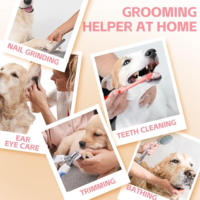 Dog Grooming Hammock for Small Dogs & Cats, Dog Grooming Harness for Nail Trimming, Pet Grooming Sling Helper with Nail Clippers/Nail Trimmers-PawvioPets