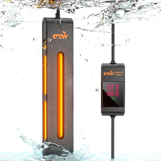 azw Aquarium Heater 300W/500W/800W, Fish Tank Heater with Digital LED Controller, Frequency Conversion Energy Saving, IPS Anti-Boiling Fish, Multiple Intelligent Protection for Freshwater/Saltwater-PawvioPets
