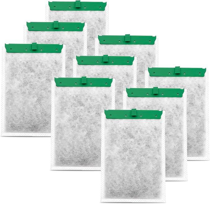 9-Pack Aquarium Filter Cartridge Compatible with Whisper Power Filters,Medium Replacement Filter Cartridges for 10i IQ10-105GPH-PawvioPets