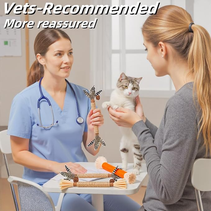 Cat Toys 3Pack Silvervine Chew Stick Kitten Treat Catnip Toy Kitty Natural Stuff Catnip for Cleaning Teeth Indoor Dental Snack Interactive-PawvioPets