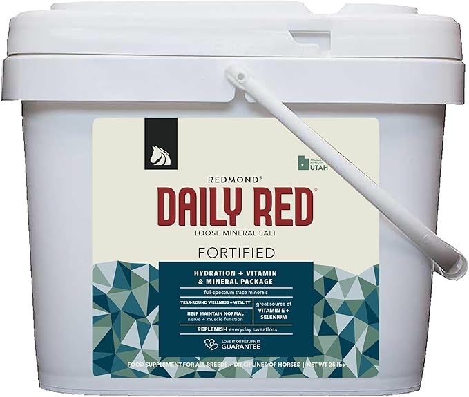Daily Red Complete Wellness, Fortified Mineral Mix Supplement for Horses, 25lb Bucket-PawvioPets