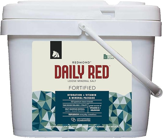 Daily Red Complete Wellness, Fortified Mineral Mix Supplement for Horses, 25lb Bucket-PawvioPets