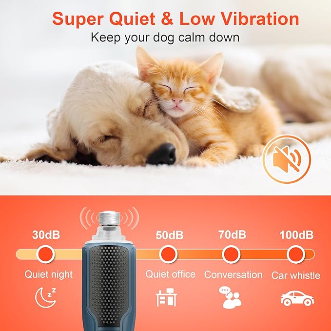 Dog Nail Grinder 7-Speed & 360° LED Light, Professional Pet Nail Grinder for Dogs and Cats, Electric Dog Nail Trimmer Painless Paws Grooming & Smoothing Tool for Large Medium Small Dogs Cats Pets-PawvioPets