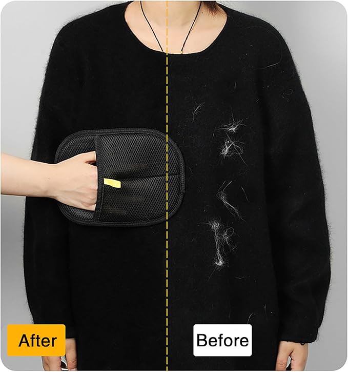 3Pcs Electrostatic Pet Hair Cleaning Gloves, 2025 Pet Hair Remover Glove, Washable Reusable Dogs Cats Hair Gloves for Furniture Bed Sheets Couch Clothes Carpet Car Seat-PawvioPets