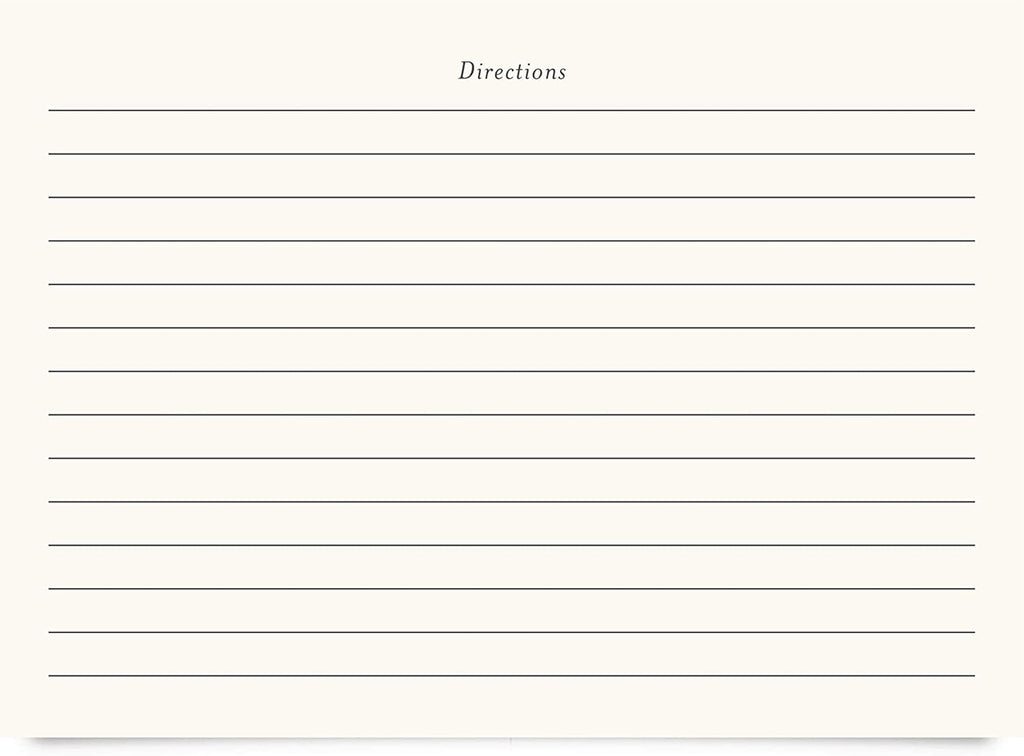 Jot & Mark Recipe Cards 5x7 Inches Blank Double Sided, 50 Count (Modern Minimal) - Menu Cards