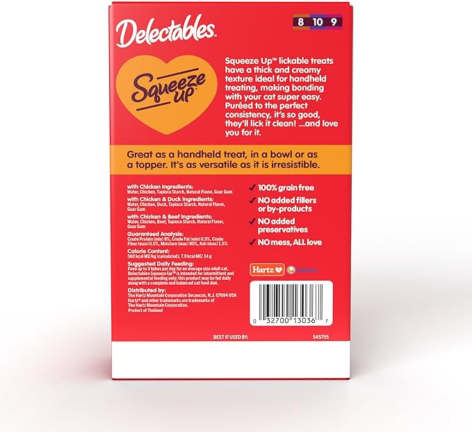 Delectables Squeeze Up Non-Seafood Variety Pack Lickable Cat Treat, 20 Count (Pack of 1)-PawvioPets