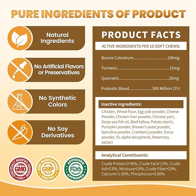 Cat Allergy Relief for Cats, Crunchy & Creamy Chews for Immune & Skin Coat Support – Seasonal Allergies, Itching Relief, Omega 3 & Probiotic Natural Supplement for Cats, Chicken Flavor – 500 Chews-PawvioPets