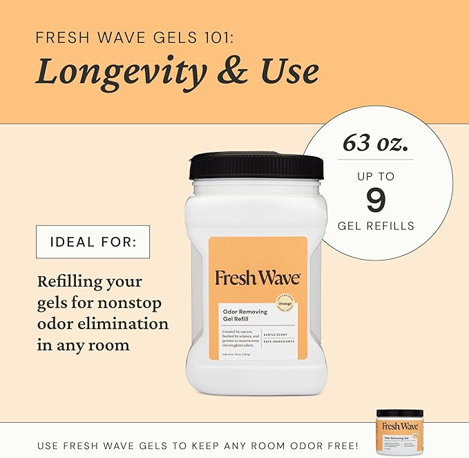 Fresh Wave Orange Odor Removing Gel Refill, 63 oz-PawvioPets