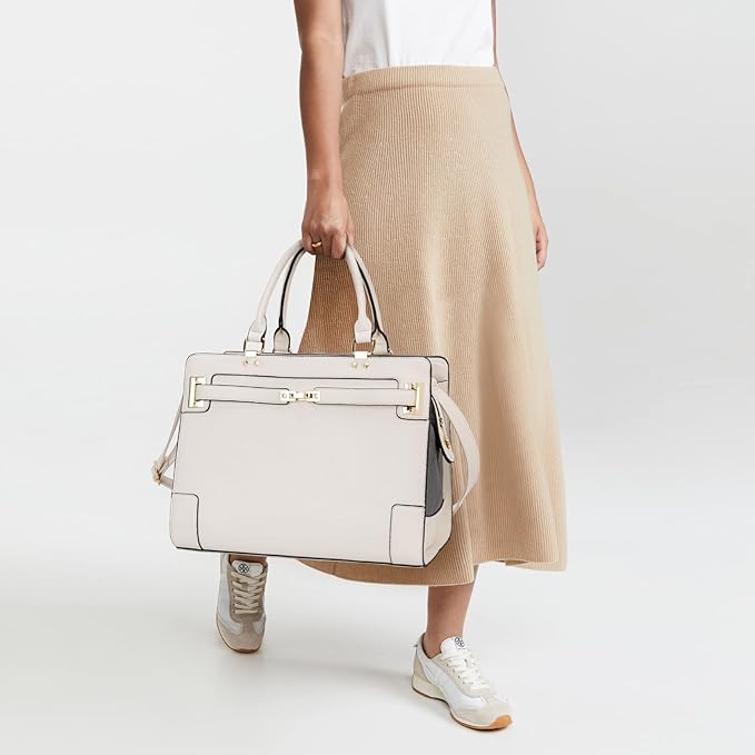 Fashion Pet Carrier Dog Cat Carrier Purse Soft-Sided Leather Handbag Pet Tote Bag for Small Dogs Puppy and Cats TSA Airline Approved (Beige)-PawvioPets