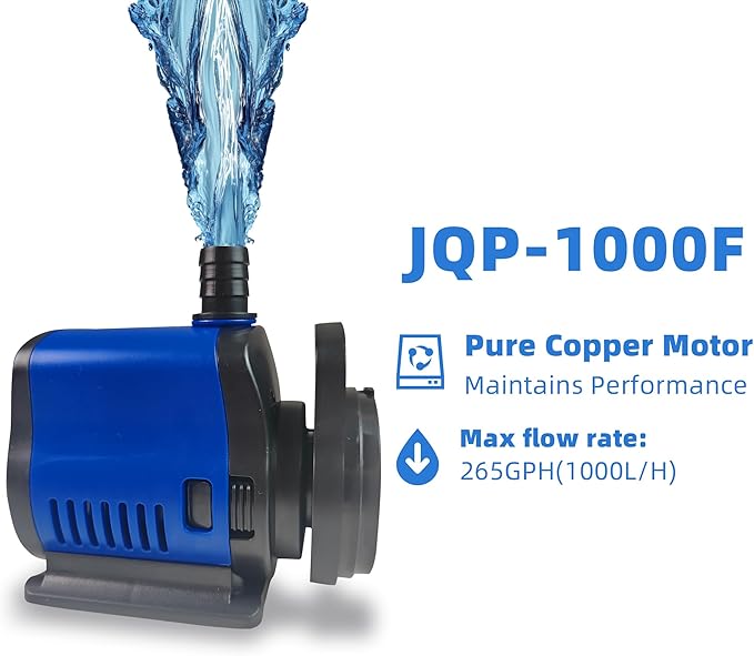 COOSPIDER Aquarium Filter Pond Filter for 35-75 Gallon, 260GPH Powerful Filtration Pond Pump, Submersible Canister Filters for Fish Turtle Tank, Cold Plunge, Clear Wavemaker Oxygen Supply-PawvioPets