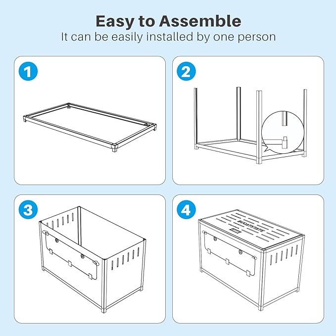 BUCATSTATE Hamster Cage Metal 2.0 - Small Animal Habitats Large Stackable with Top Access Easy Assemble 31.4L*17.6W*20H Inches Dwarf Syrian Hamster House for Guinea Pig, Gerbil (552sq inch White)-PawvioPets