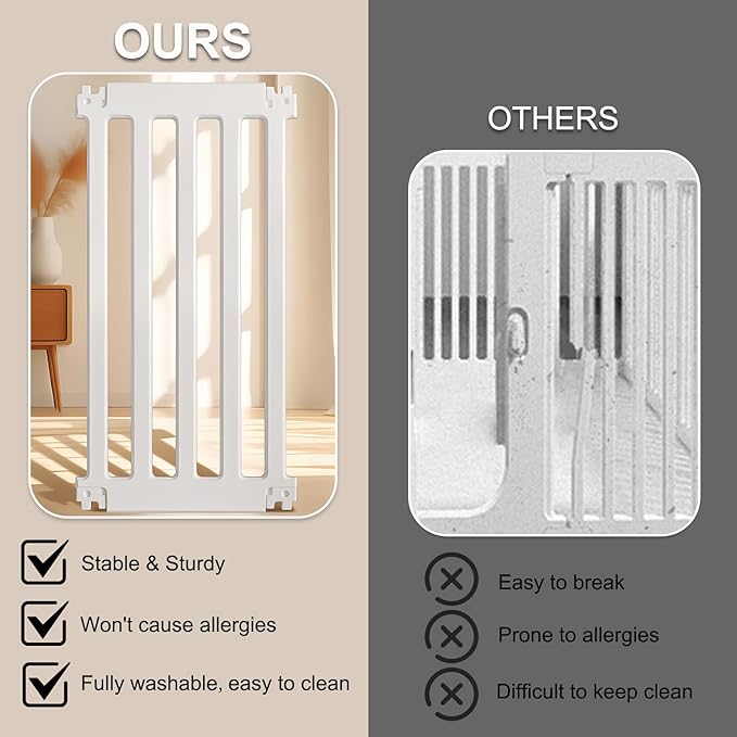 Dog Playpen with Door, 12 Panels Puppy Playpen, 25.6” H Dog Pen for Small Cats and Dogs, Pet Fence for Indoor & Outdoor, Non-Slip Pet Gate Made of Strong Plastic, White-PawvioPets