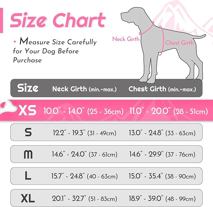 Eagloo Small Dog Harness No Pull, Service Vest with Reflective Strips and Control Handle, Adjustable and Comfortable for Easy Walking, No Choke Pet Harness with 2 Metal Rings, Pink, XS-PawvioPets