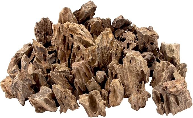 18.1 Pounds Natural Dragon Stones for Aquascaping Terrariums,Aquarium Dragon Ohko Rock (2.1 to 7.2 inch)-PawvioPets